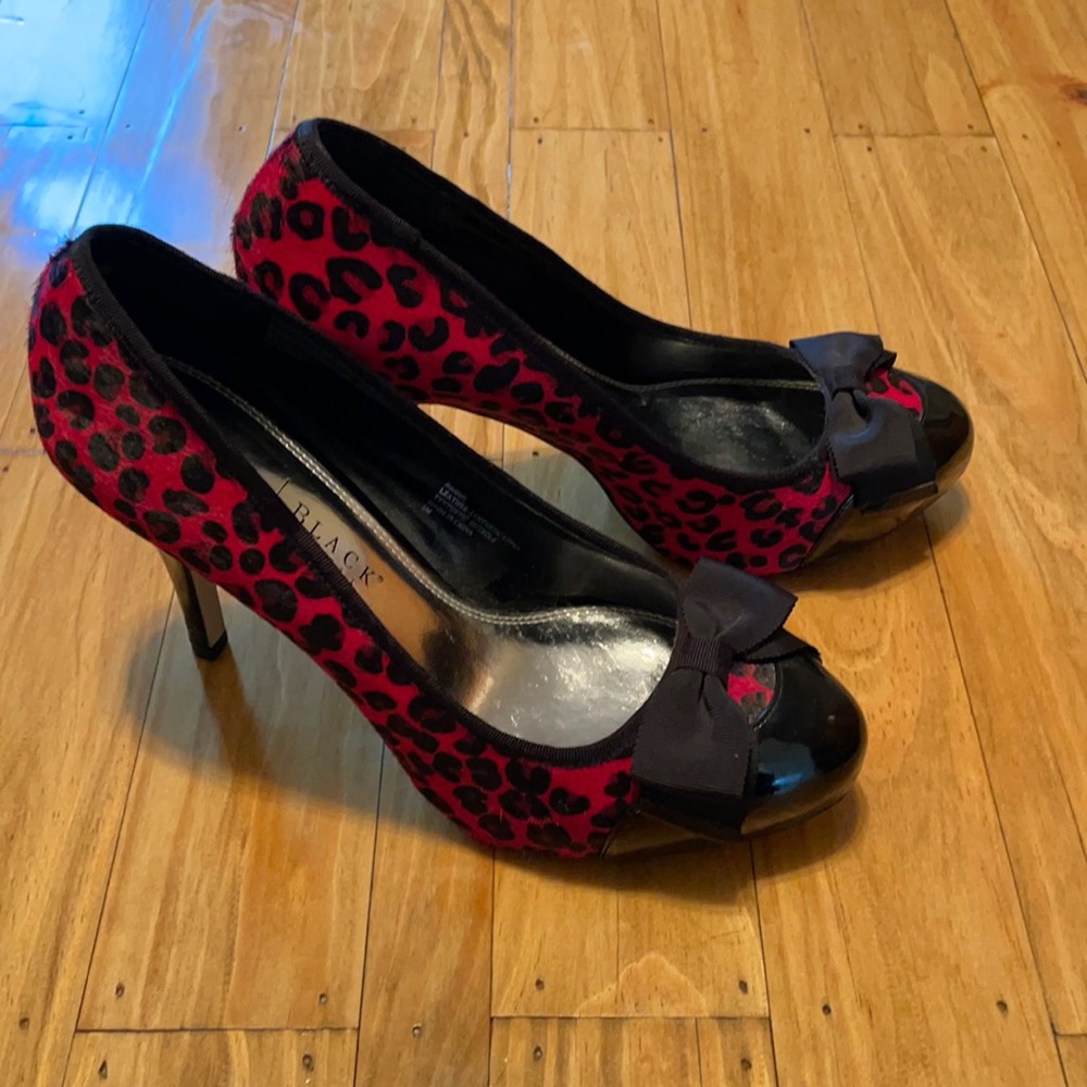 Red Leopard Heels